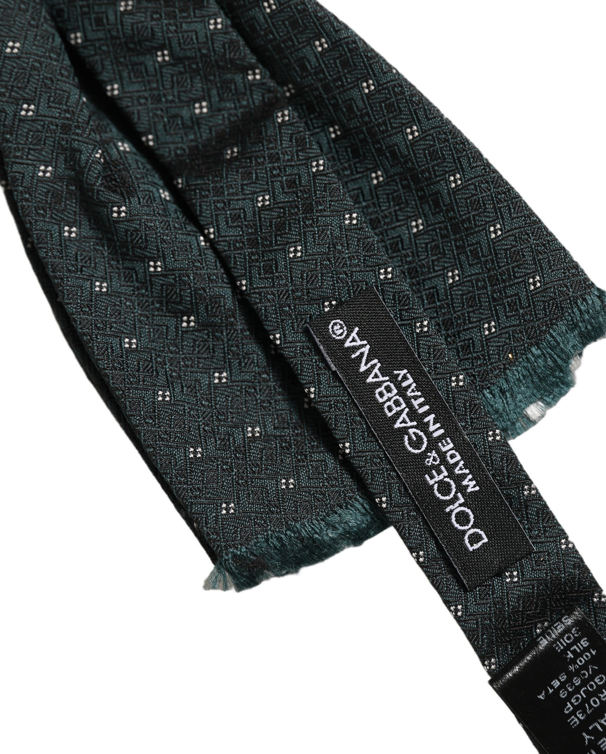Dolce & Gabbana Homme Nœud Papillon Papillon Réglable à Motif Vert