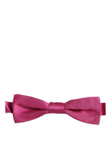Dolce & Gabbana Men Pink 100% Silk Adjustable Neck Papillon Bow Tie