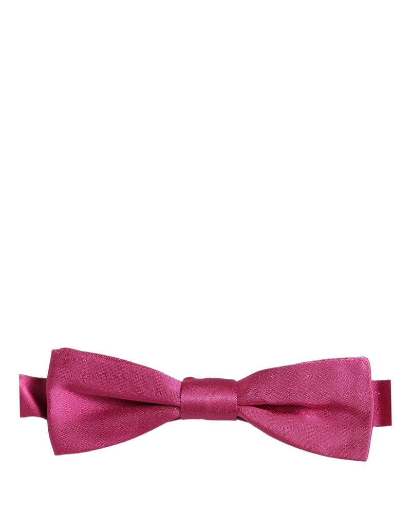 Dolce & Gabbana Homme Rose 100% Soie Nœud Papillon Réglable