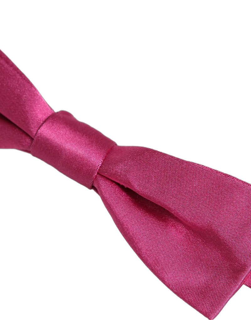 Dolce & Gabbana Homme Rose 100% Soie Nœud Papillon Réglable