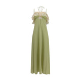 Robe décontractée Chloé en soie bicolore