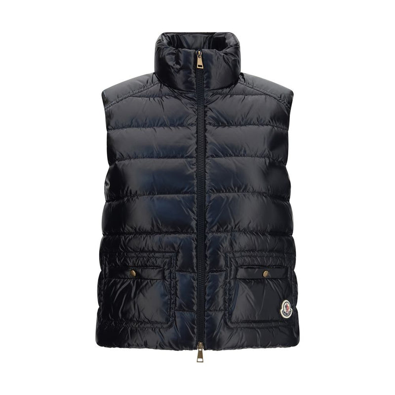 Moncler Gilet Sans Manches en Polyamide Noir
