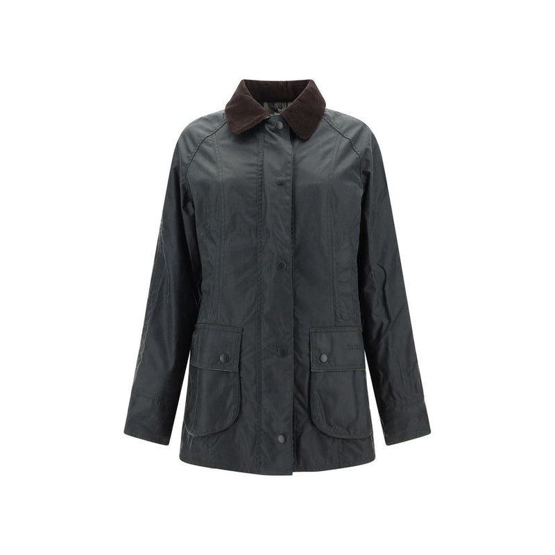 Veste longue en coton bicolore Barbour