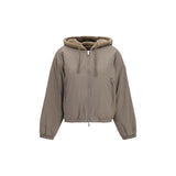 Sweat-shirt Moose Knuckles marron en fausse fourrure