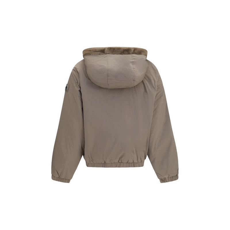 Sweat-shirt Moose Knuckles marron en fausse fourrure