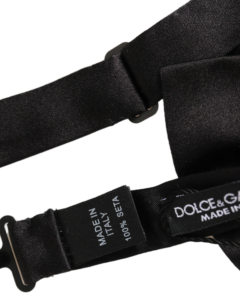 Nœud papillon réglable Dolce & Gabbana Homme Noir 100% Soie