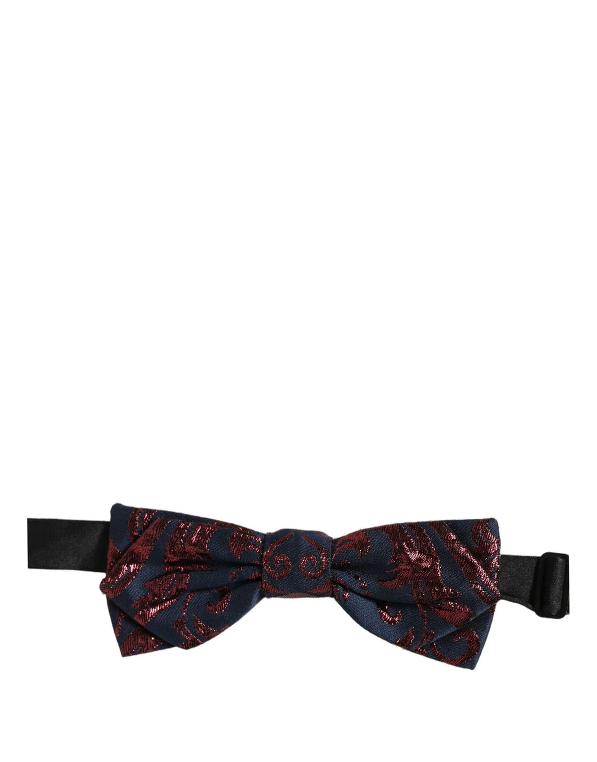 Nœud papillon ajustable Dolce & Gabbana pour homme, motif cachemire bleu et rouge