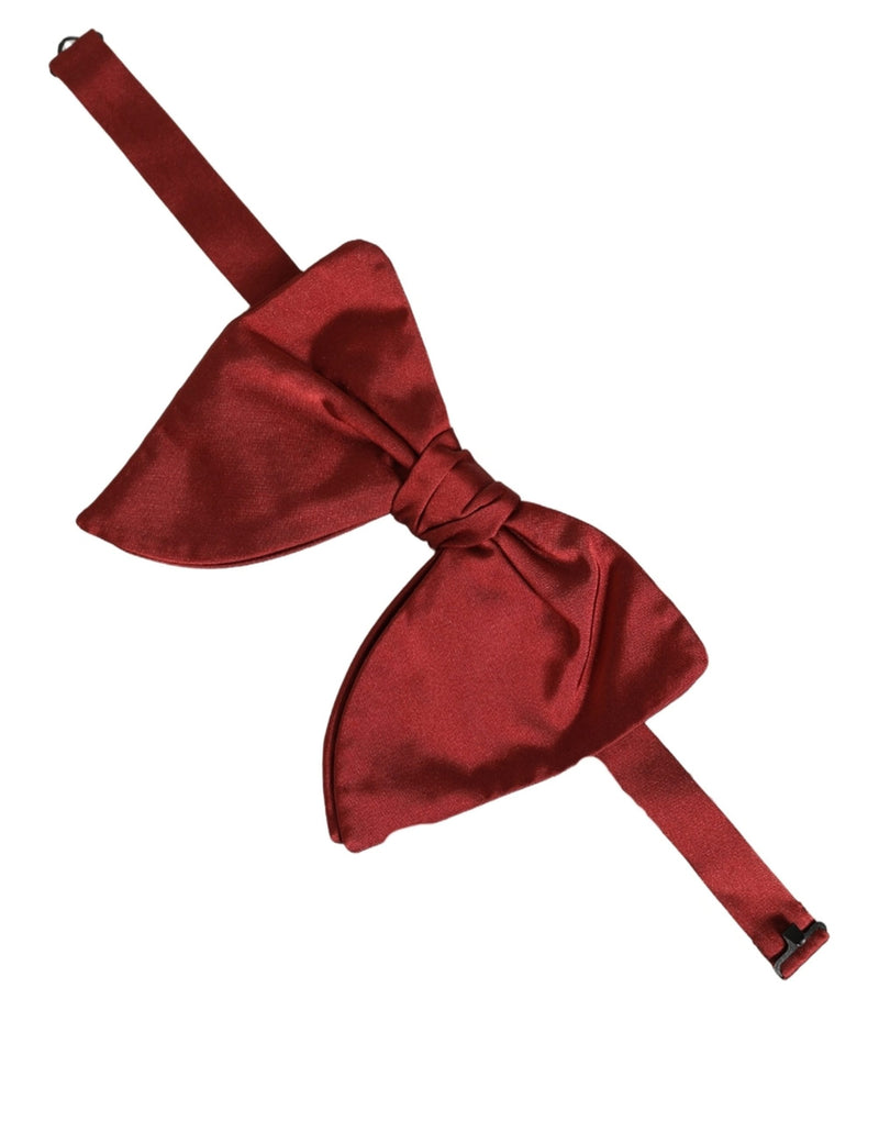 Dolce & Gabbana Homme Rouge 100% Soie Nœud Papillon Réglable