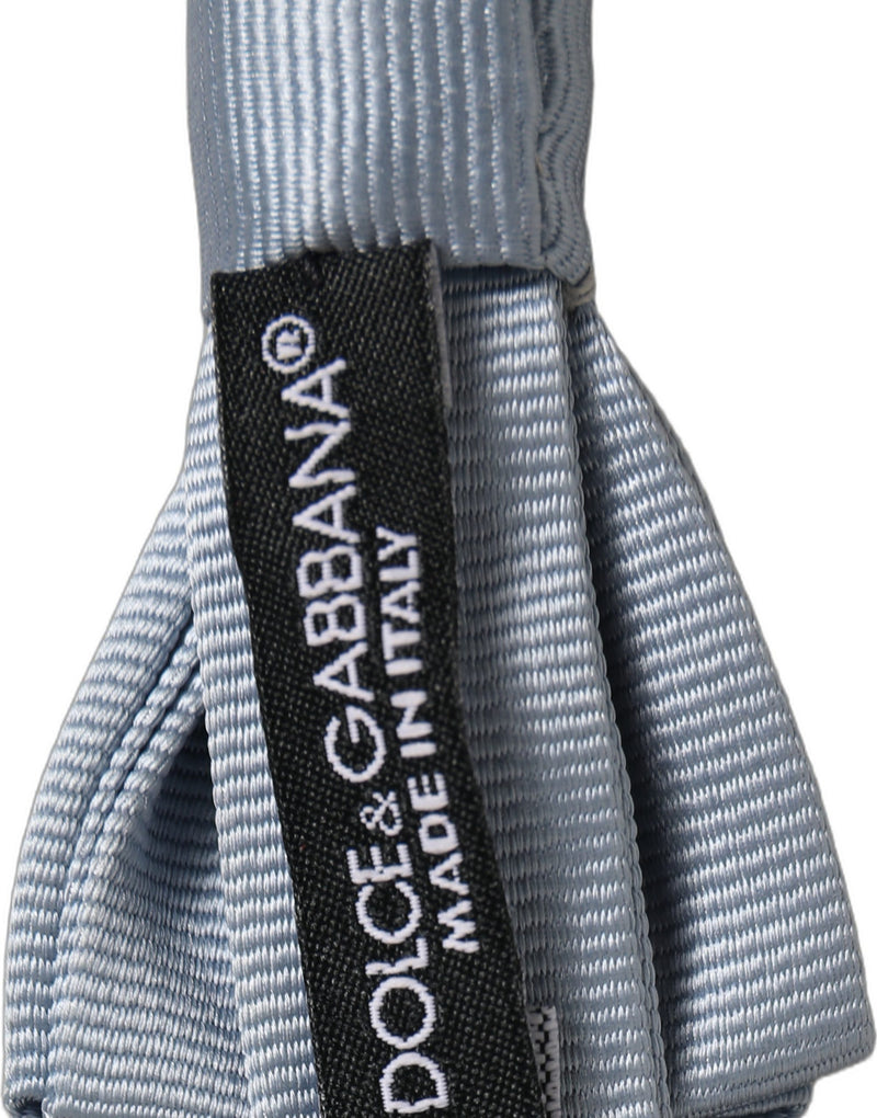 Nœud Papillon Réglable en Soie Bleu Ciel Dolce & Gabbana pour Homme