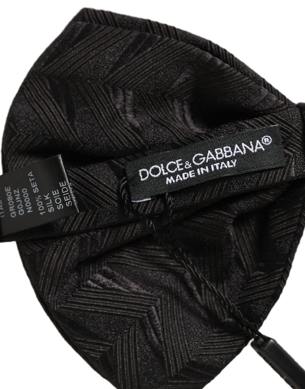 Nœud Papillon Dolce & Gabbana Homme Noir Ajustable à Motifs