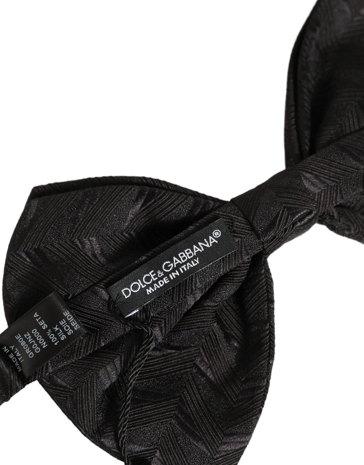 Nœud Papillon Dolce & Gabbana Homme Noir Ajustable à Motifs