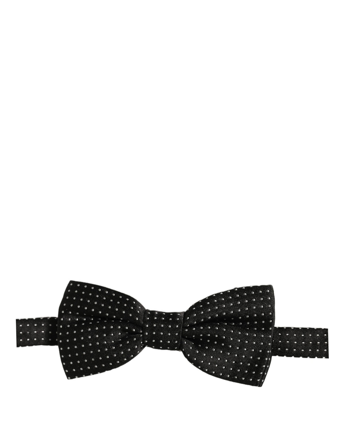 Dolce & Gabbana Homme Nœud Papillon Réglable Noir Blanc à Pois