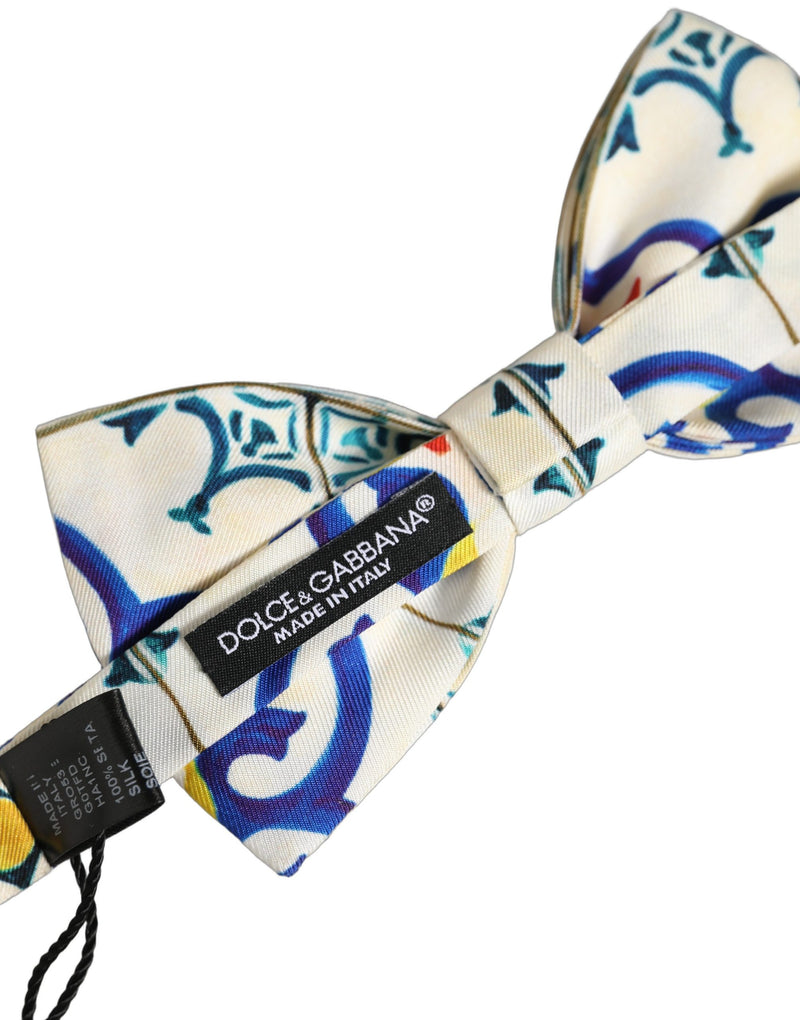 Nœud Papillon Réglable Majolique Multicolore Homme Dolce & Gabbana