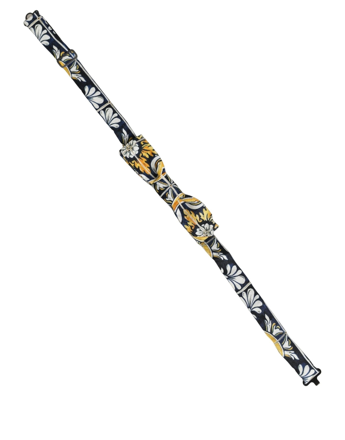 Nœud papillon papillon réglable Dolce & Gabbana multicolore style damassé