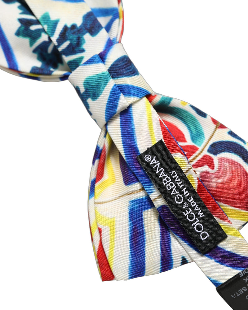Nœud Papillon Réglable Majolique Multicolore Homme Dolce & Gabbana