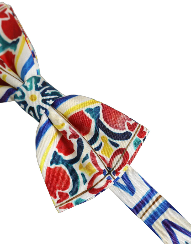 Nœud Papillon Réglable Majolique Multicolore Homme Dolce & Gabbana