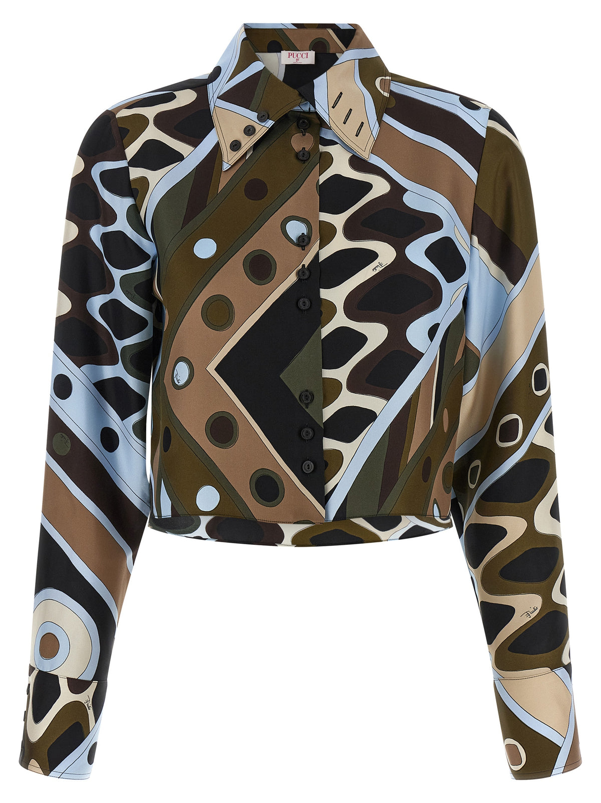 Blouse en soie multicolore Emilio Pucci