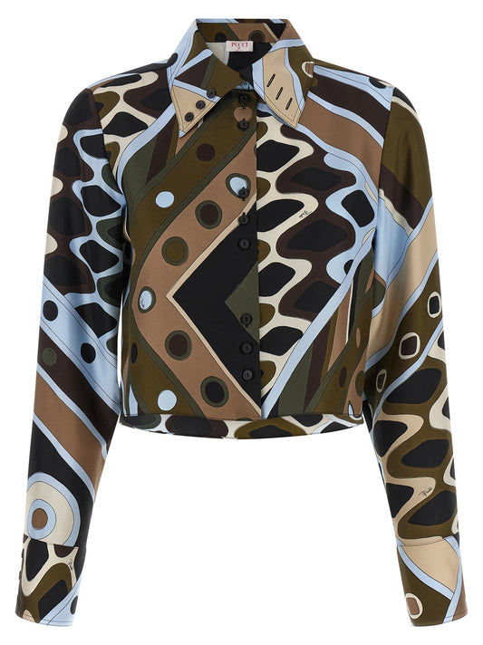 Blouse en soie multicolore Emilio Pucci