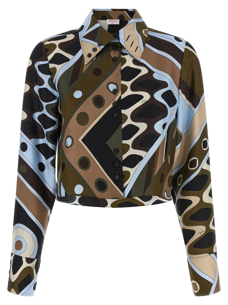 Blouse en soie multicolore Emilio Pucci