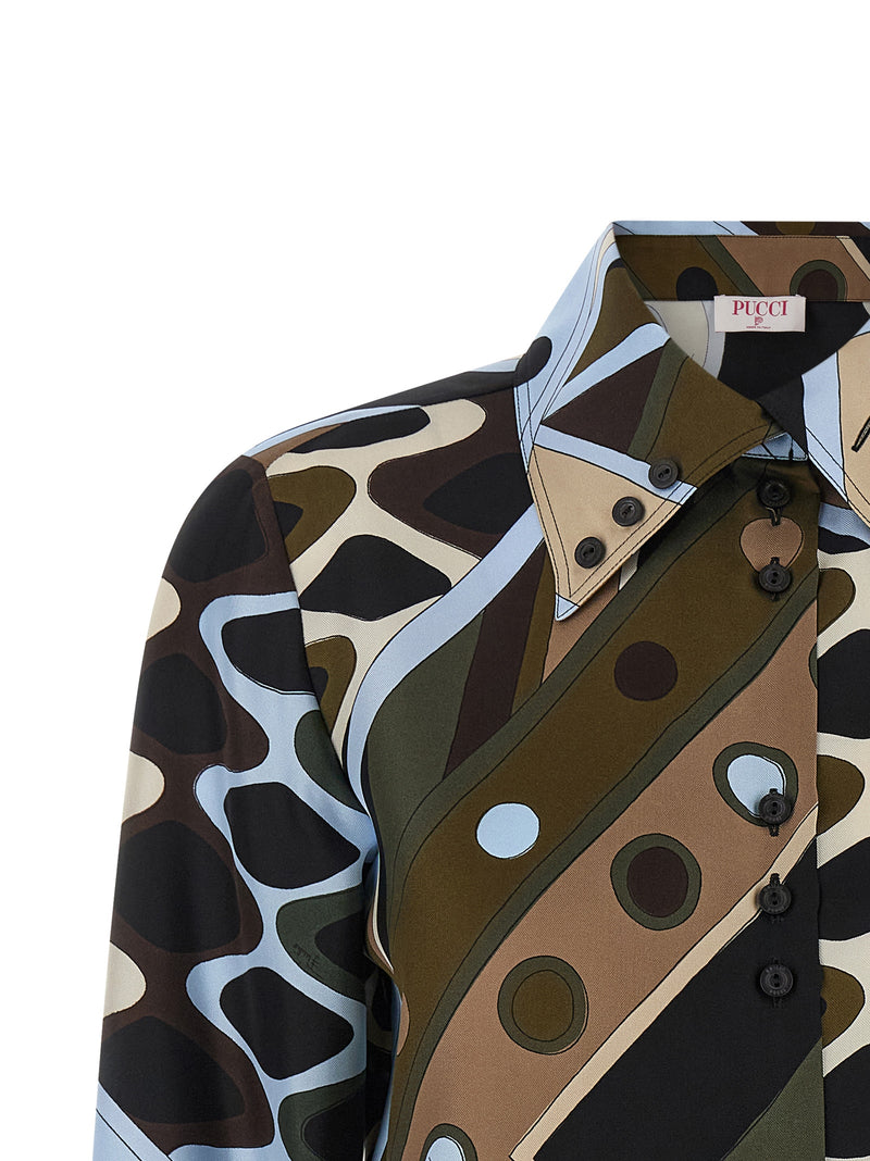 Blouse en soie multicolore Emilio Pucci