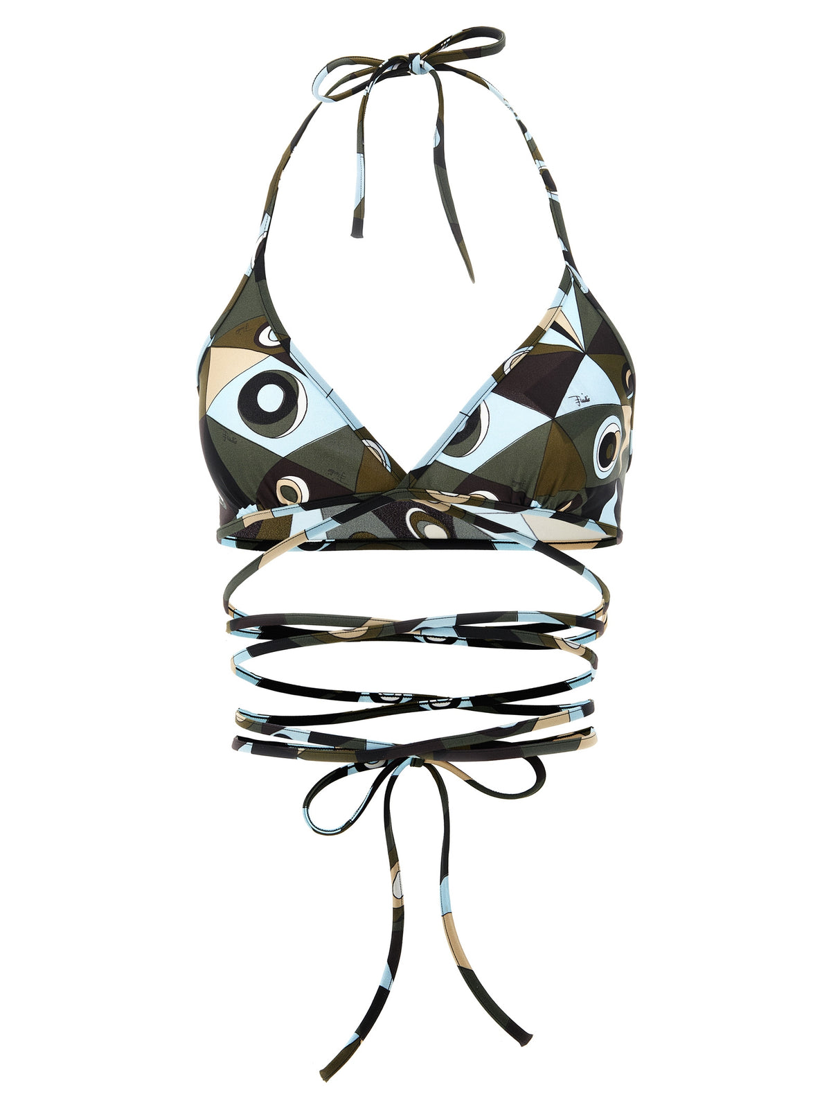 Maillot de bain deux pièces Emilio Pucci en polyamide multicolore