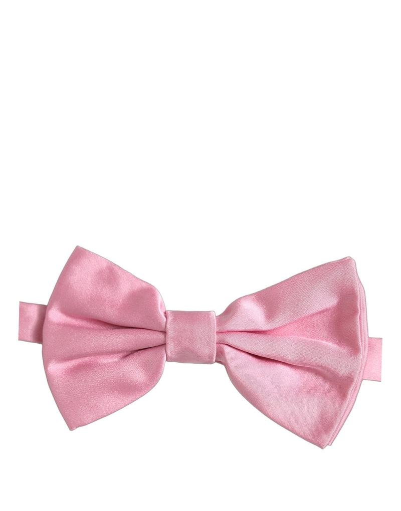 Dolce & Gabbana Homme Rose 100% Soie Nœud Papillon Réglable