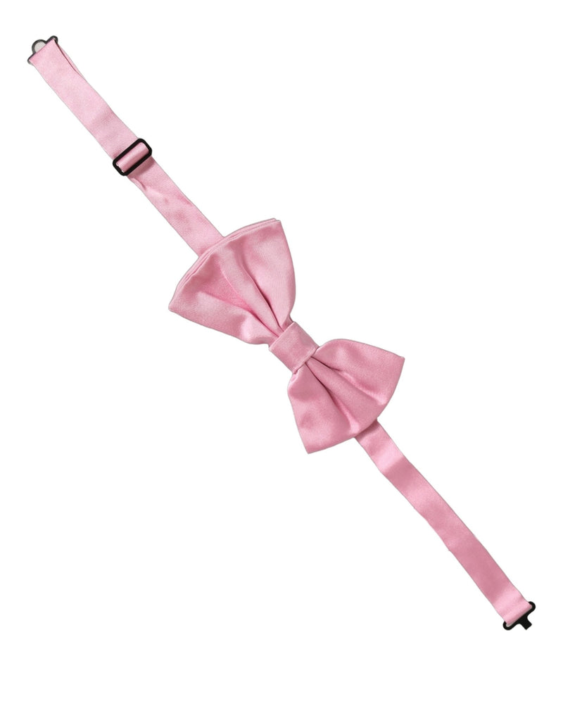 Dolce & Gabbana Homme Rose 100% Soie Nœud Papillon Réglable