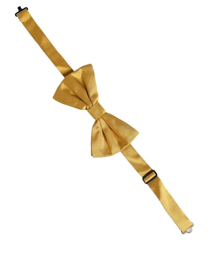 Nœud papillon ajustable en soie jaune 100 % pour homme Dolce & Gabbana