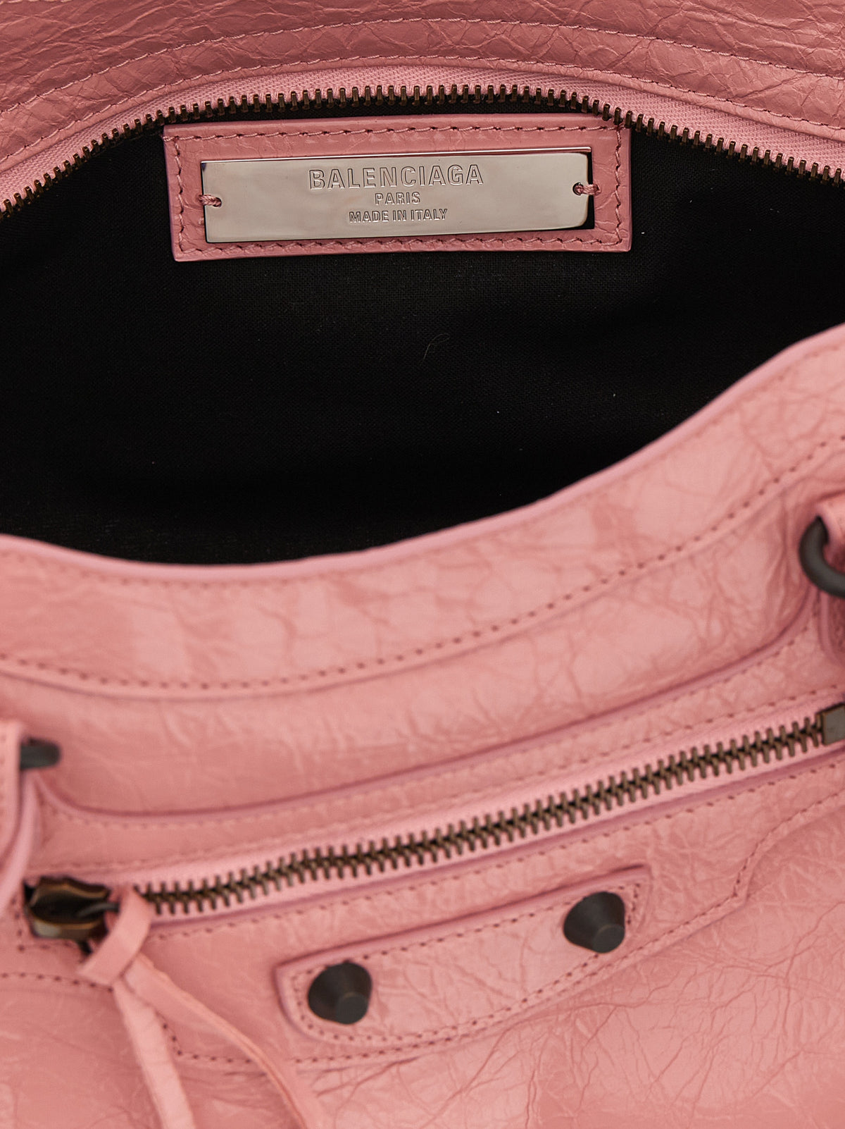 Sac porté épaule Balenciaga en cuir d'agneau multicolore