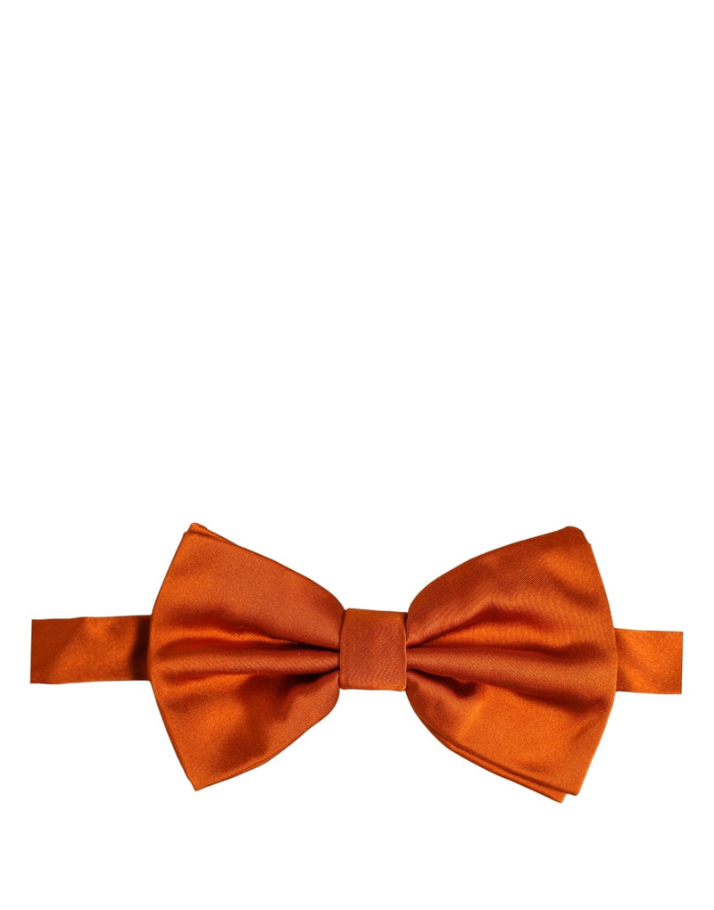 Nœud papillon Dolce & Gabbana pour homme, orange, 100 % soie, tour de cou réglable