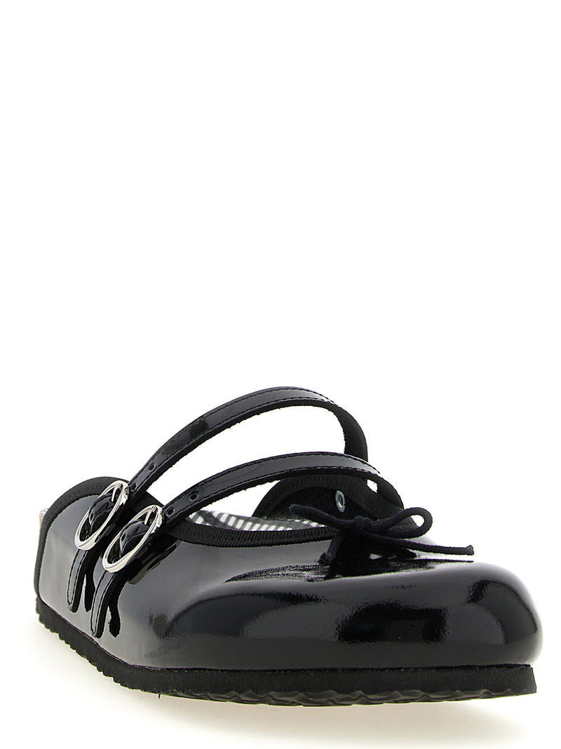Ballerines en cuir suédé noir Birkenstock