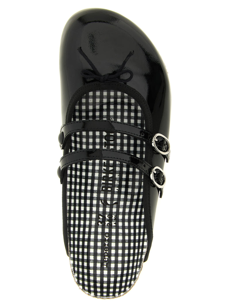 Ballerines en cuir suédé noir Birkenstock