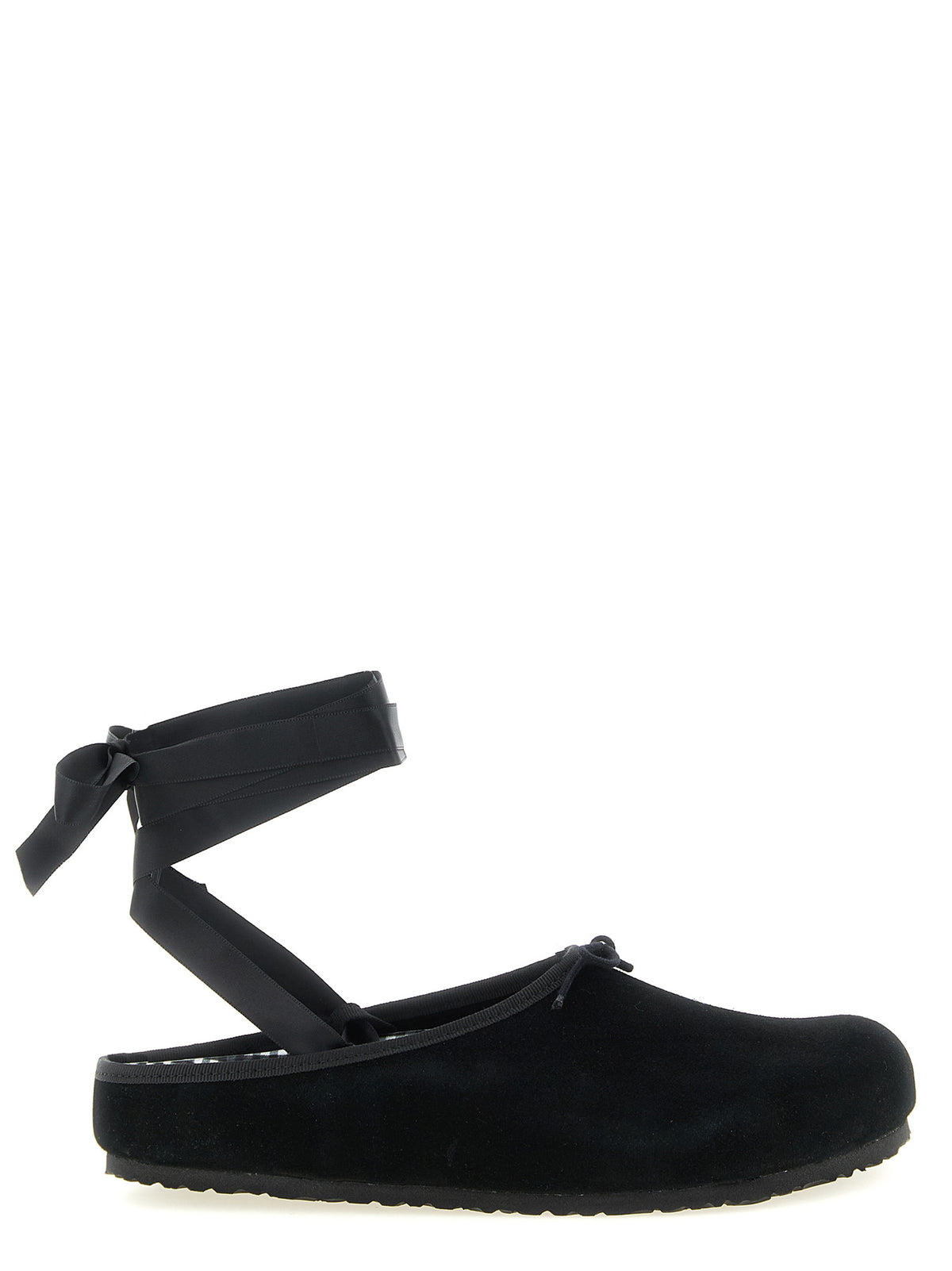 Ballerines Birkenstock en cuir velours noir