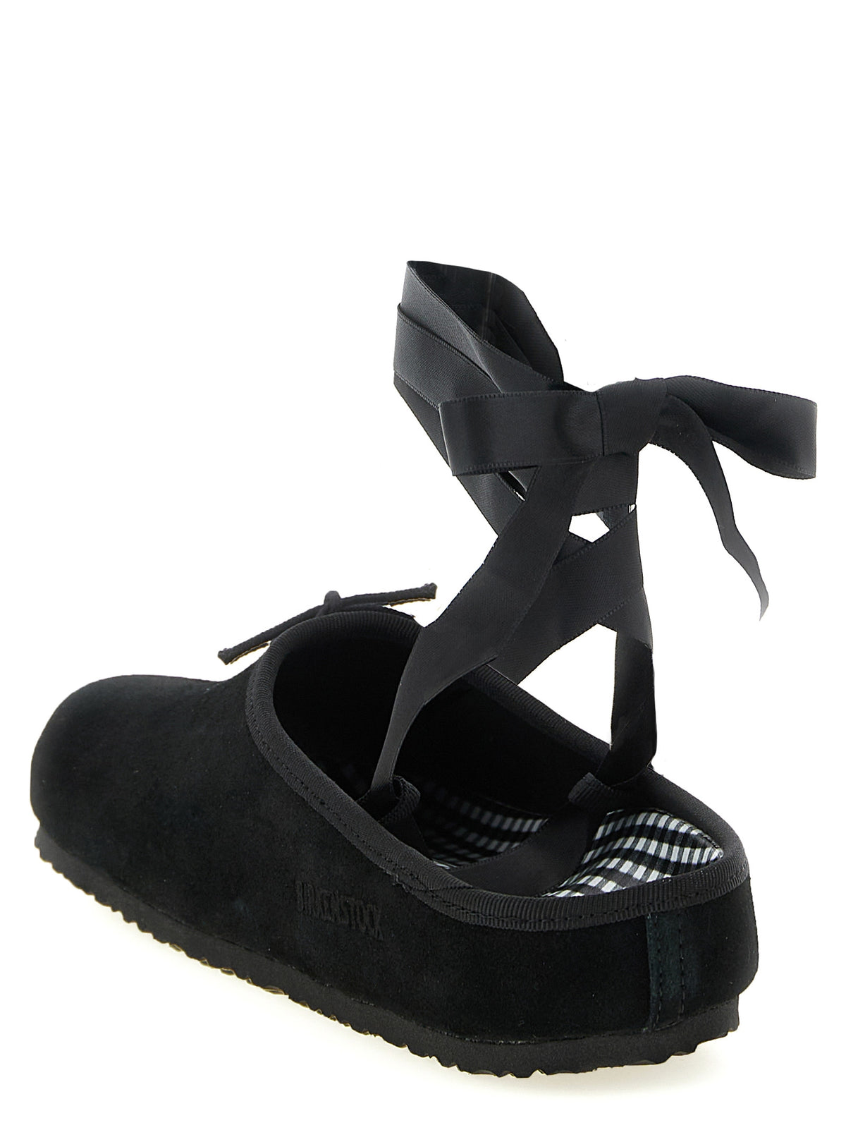 Ballerines Birkenstock en cuir velours noir