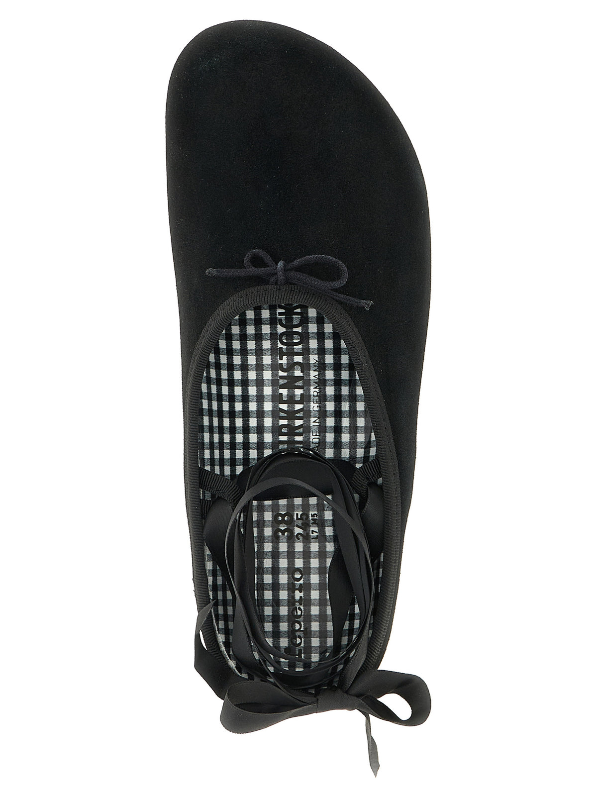 Ballerines Birkenstock en cuir velours noir
