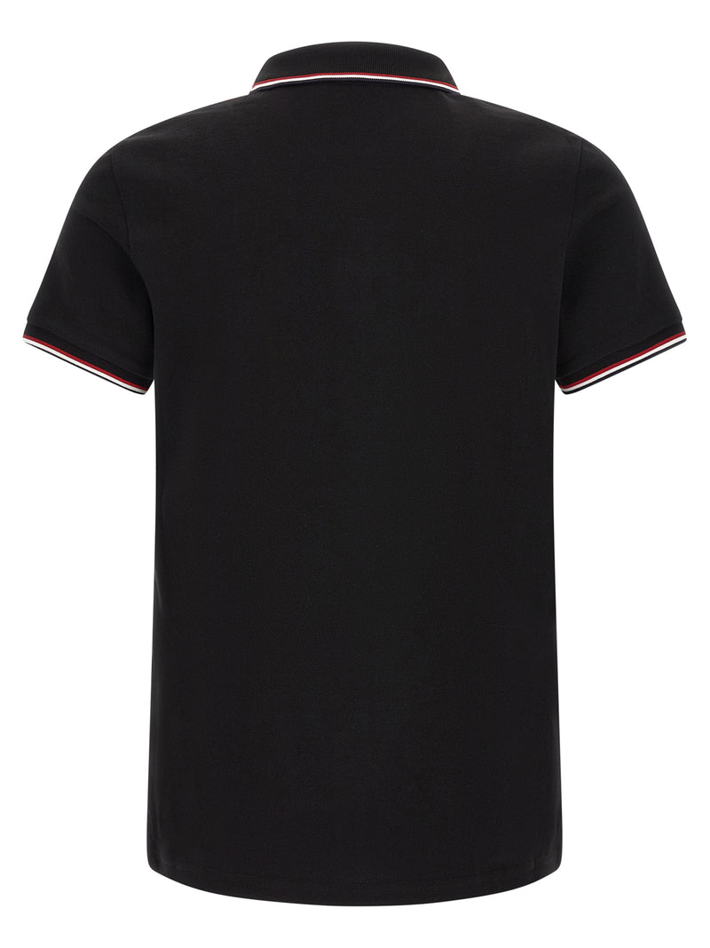Polo Moncler en coton noir