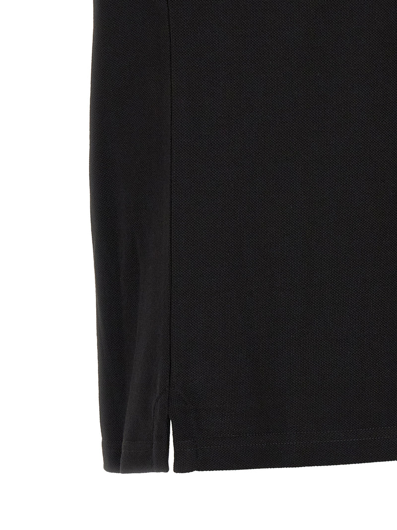 Polo Moncler en coton noir
