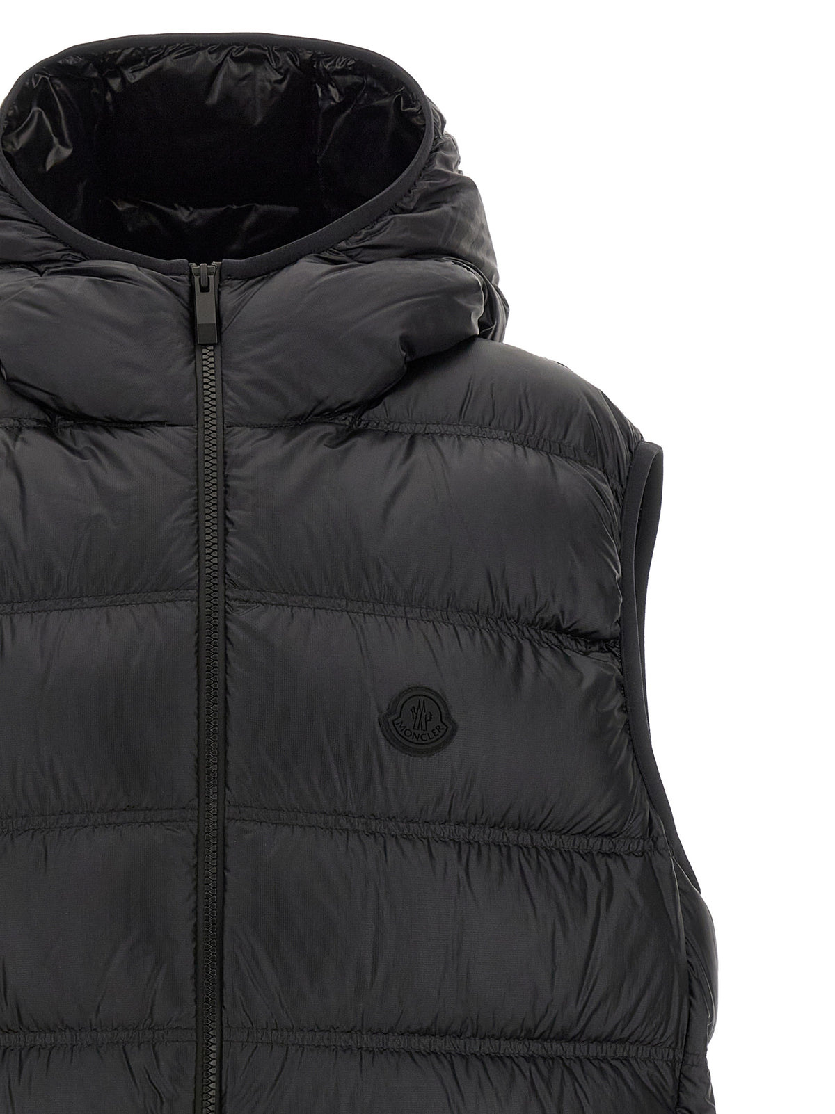 Moncler Gilet Sans Manches en Polyamide Noir