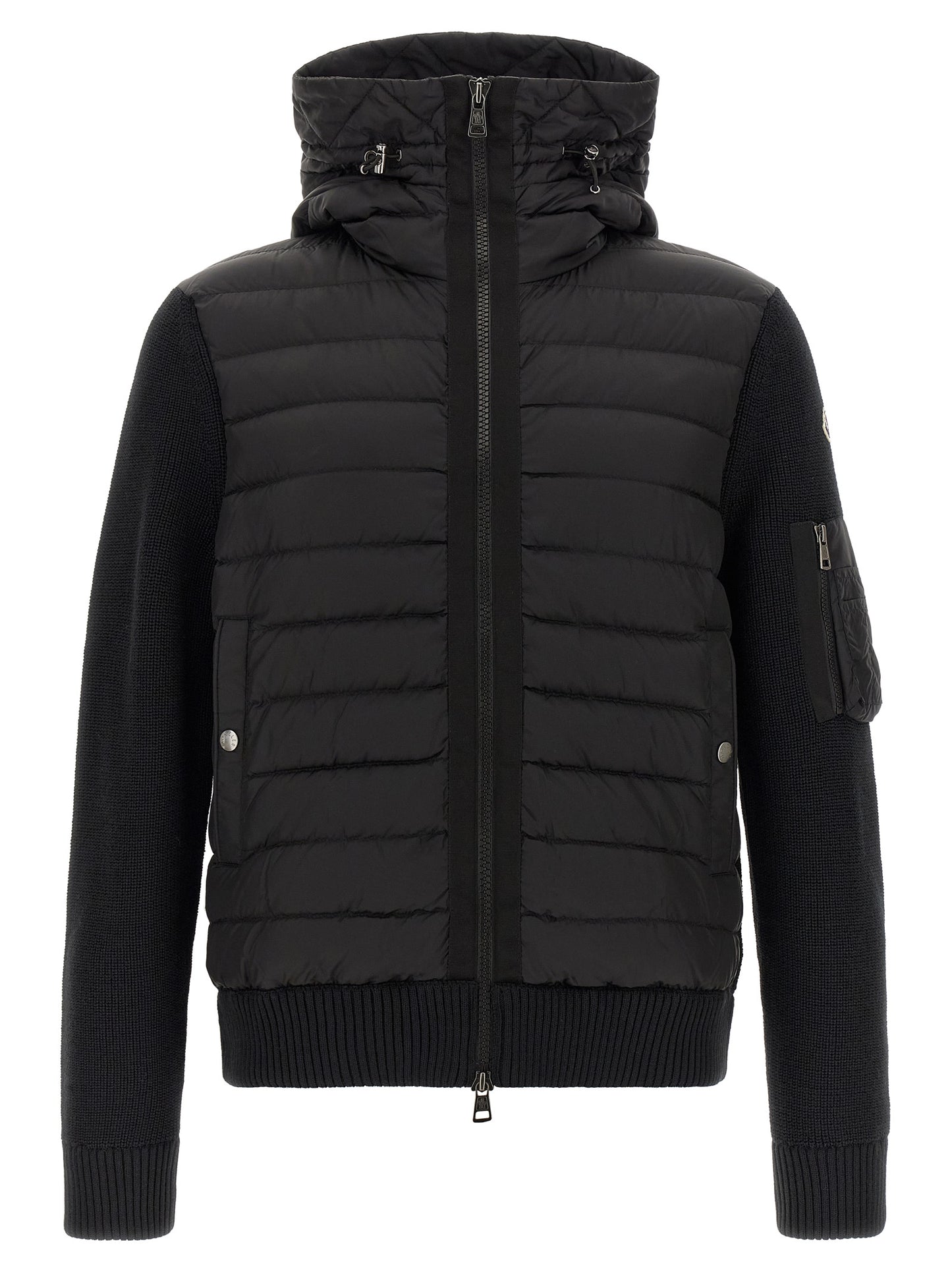 Moncler Black Polyamide Cardigan