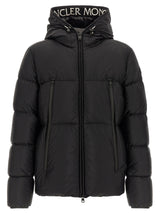 Veste longue Moncler en polyamide noir