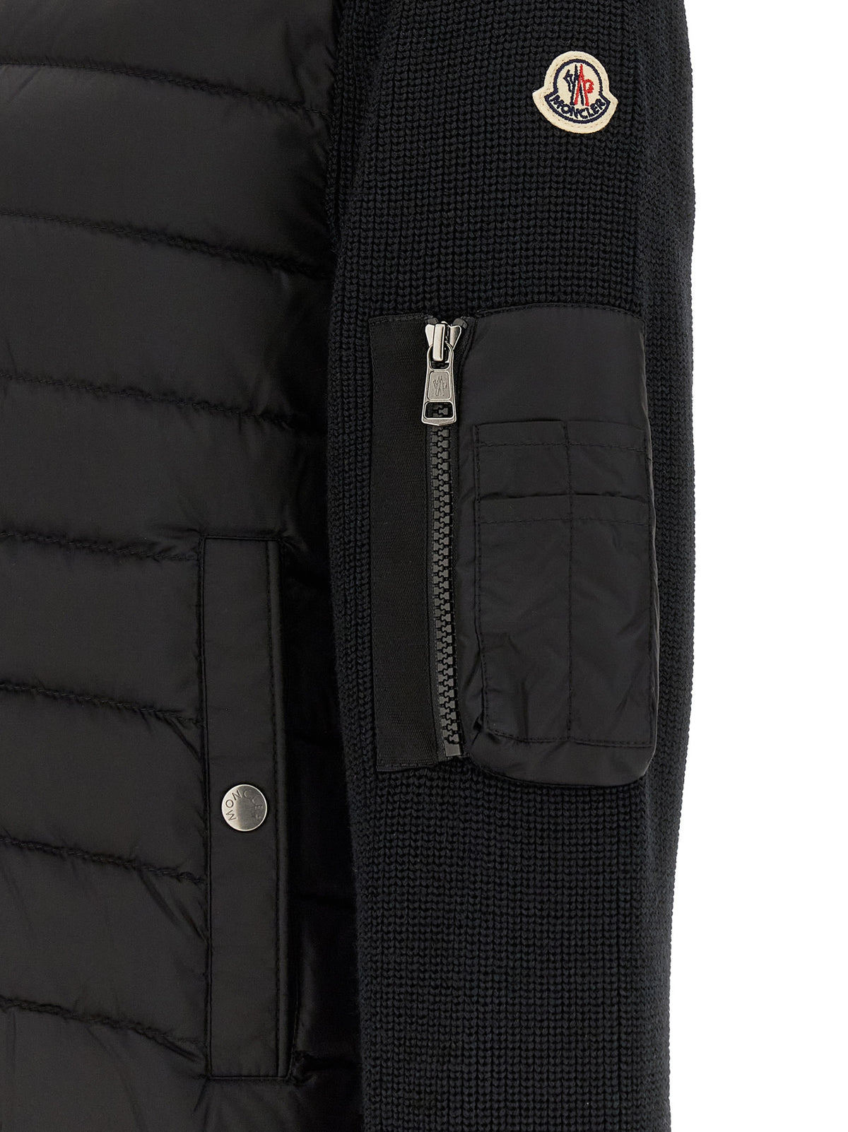 Gilet Moncler noir en polyamide