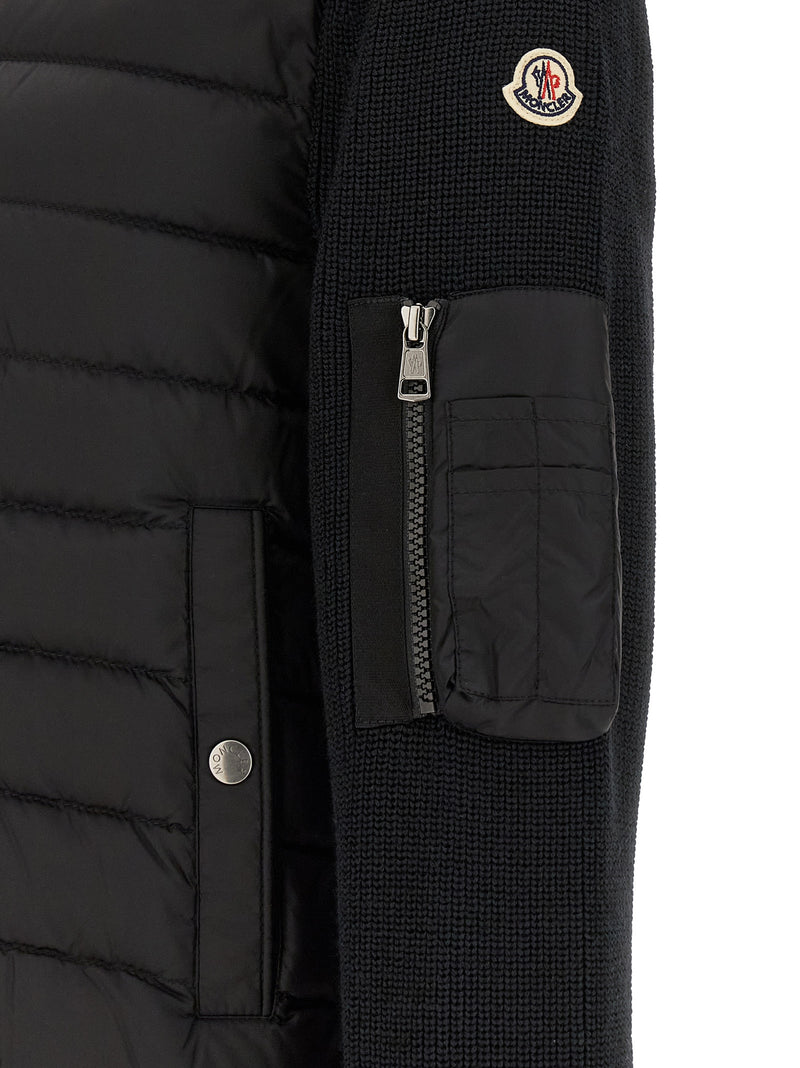 Gilet Moncler noir en polyamide