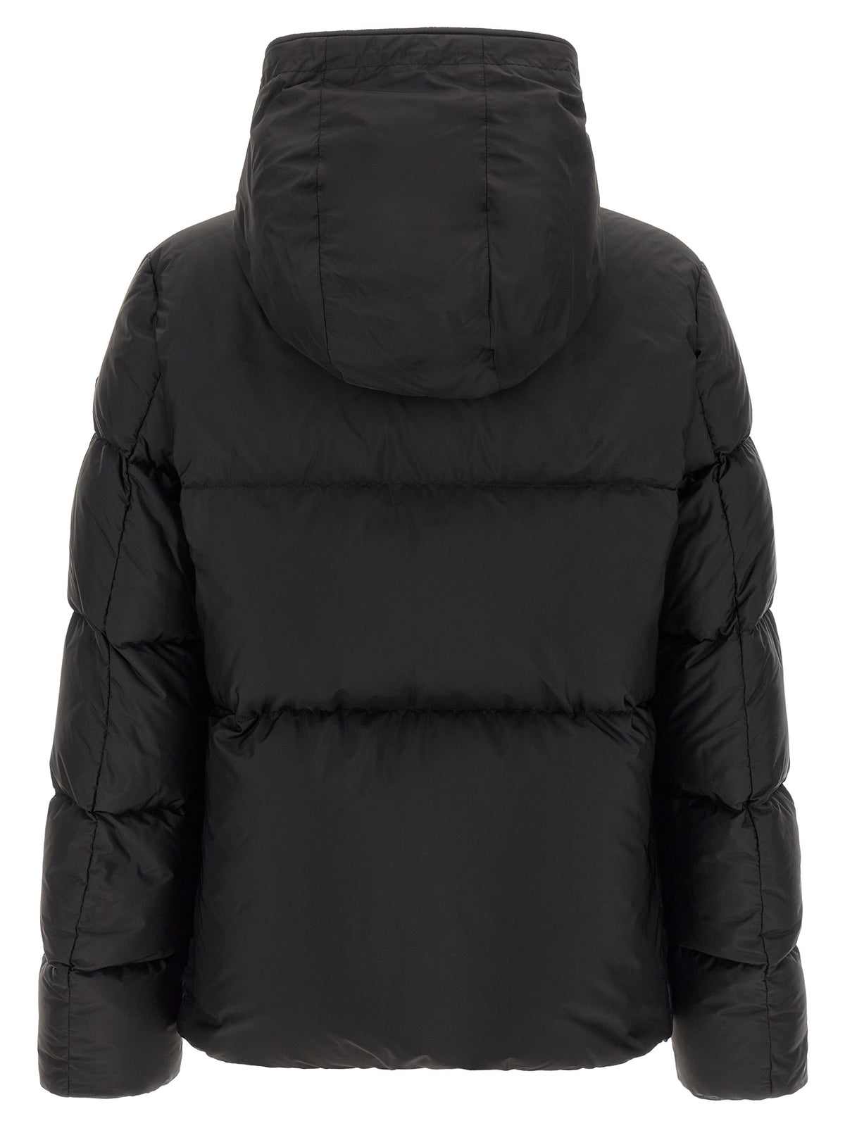 Veste longue Moncler en polyamide noir
