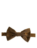Dolce & Gabbana Homme Papillon Ajustable Marron 100% Soie