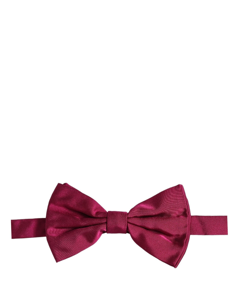 Nœud Papillon Réglable en Soie Bordeaux Homme Dolce & Gabbana