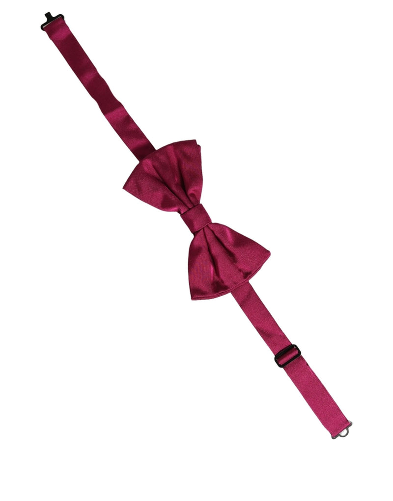 Nœud Papillon Réglable en Soie Bordeaux Homme Dolce & Gabbana