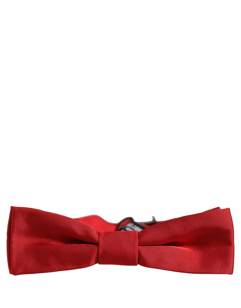 Dolce & Gabbana Homme Rouge 100% Soie Nœud Papillon Réglable