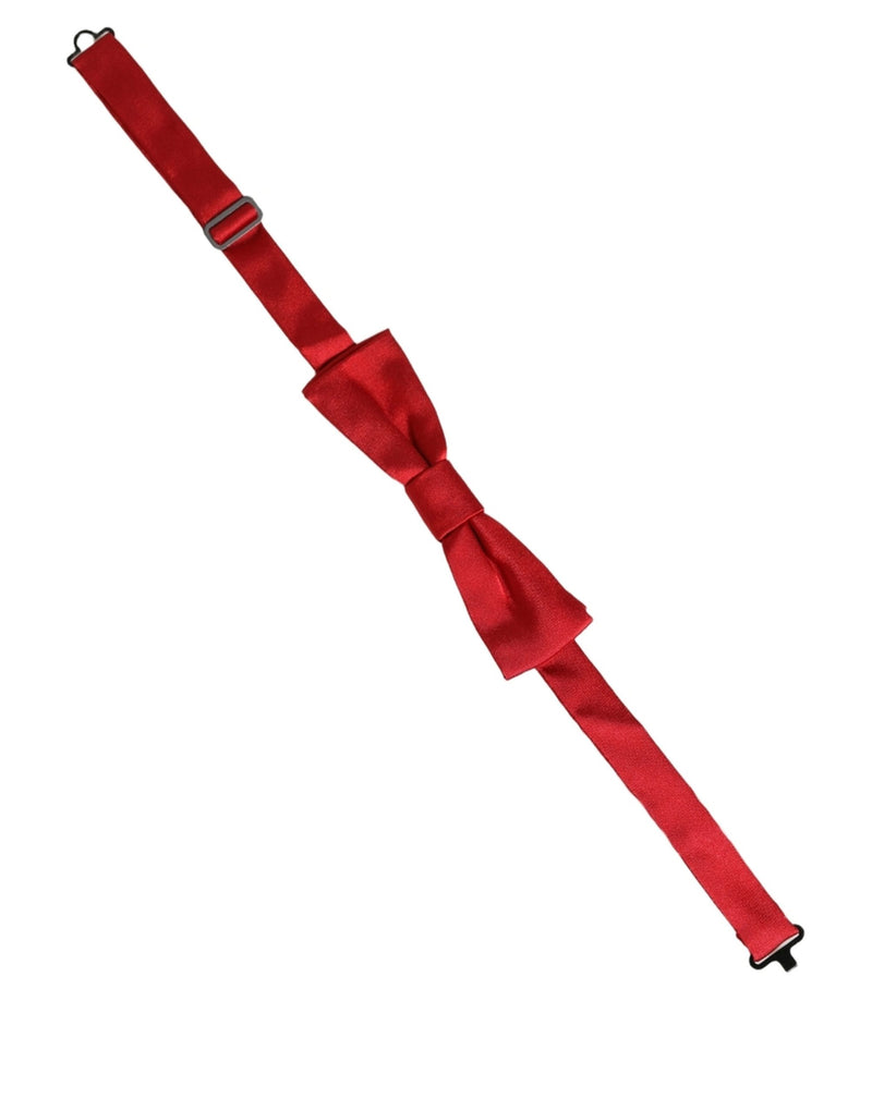 Dolce & Gabbana Homme Rouge 100% Soie Nœud Papillon Réglable