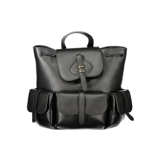 Sac à dos en cuir noir Coccinelle pour femme