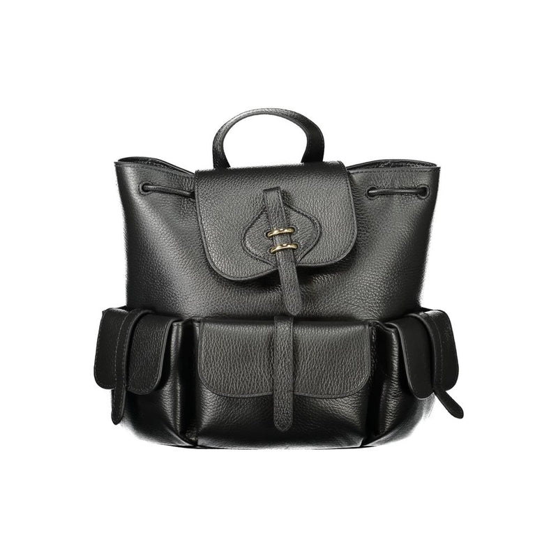 Sac à dos en cuir noir Coccinelle pour femme